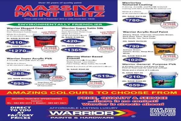 Warrior Paints (Blackheath)
