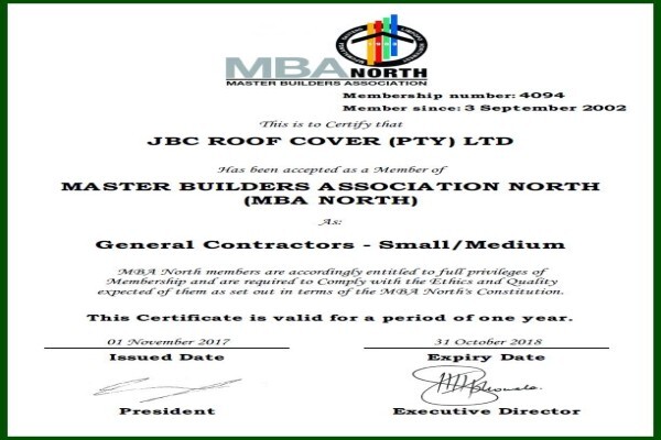 J B C Roof Cover