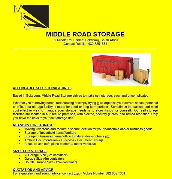 Middle Road Storage