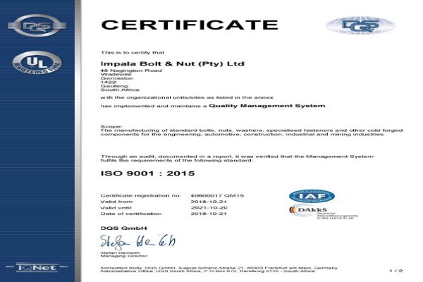 Impala Bolt & Nut Manufacturing Company