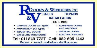 R & V Doors & Windows CC