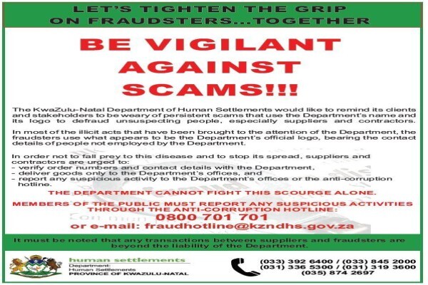 KZN Department Of Human Settlements