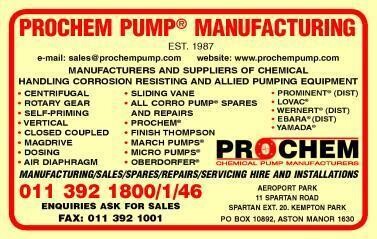 Prochem Chemical Pump Manufacturers