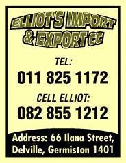 Elliot's Import & Export Cc