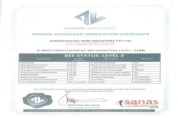 Consolidated Wire Industries (Pty) Ltd