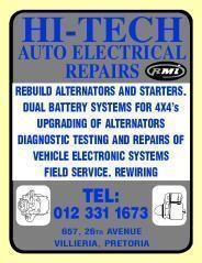 Hi-Tech Auto Electrical Repairs