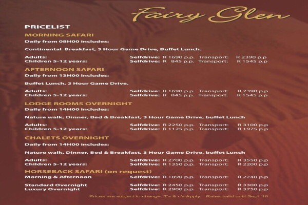 Fairy Glen Game Reserve & Safaris