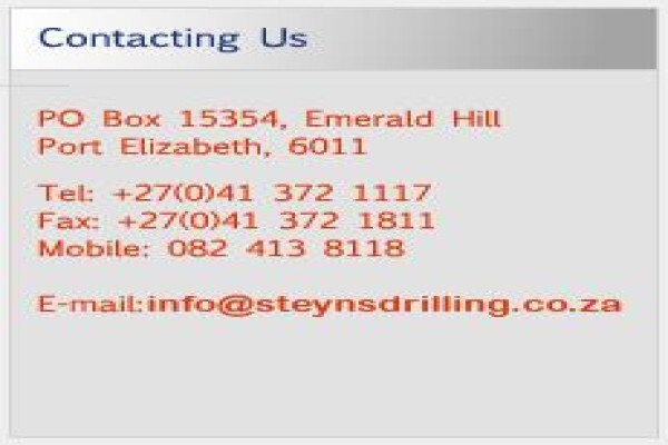 Steyn's Drilling