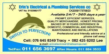 Erin's Electrical & Plumbing Services CC