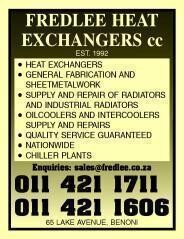 Fredlee Heat Exchangers CC