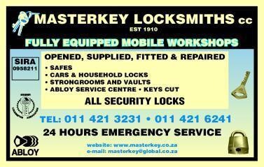 Masterkey Locksmiths CC