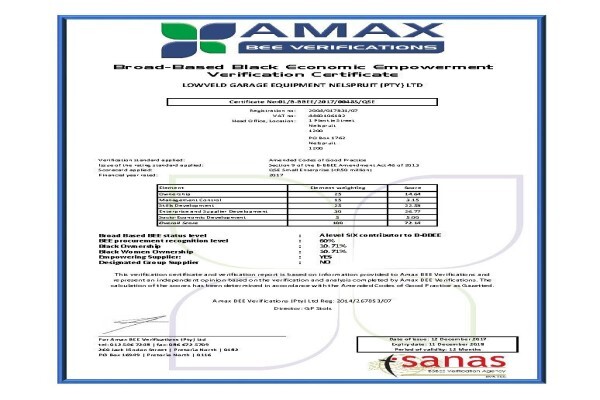Lowveld Garage Equipment Midas