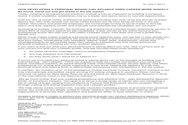 Hare & Ehrenberg Communication