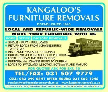 Kangaloo's Furniture Removals