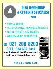 Disa Workshop & CV Joints Specialist