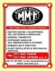 Machine Moving & Rigging