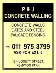 P & J Concrete Walling