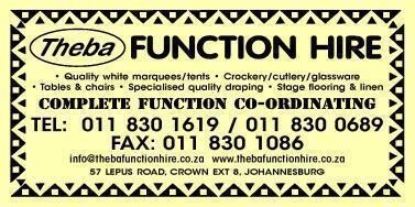 Theba Function Hire