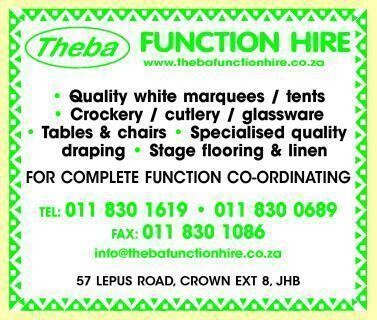 Theba Function Hire