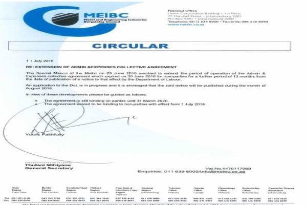 Metal & Engineering Industries Bargaining Council