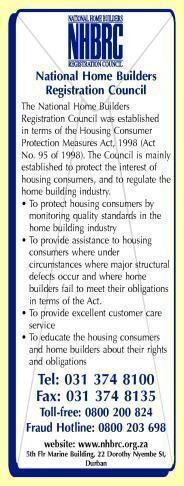 NHBRC National Home Builders Registration Council
