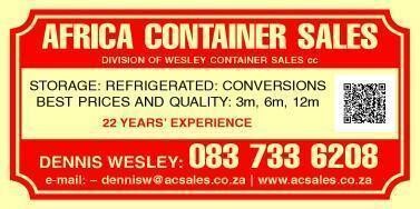 Africa Container Sales