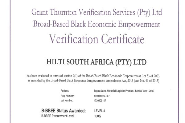 Hilti SA (Pty) Ltd
