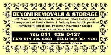 Benoni Removals & Storage