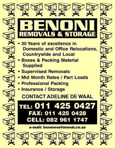 Benoni Removals & Storage