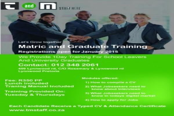 Tate & Mogotsi Staff Hire CC