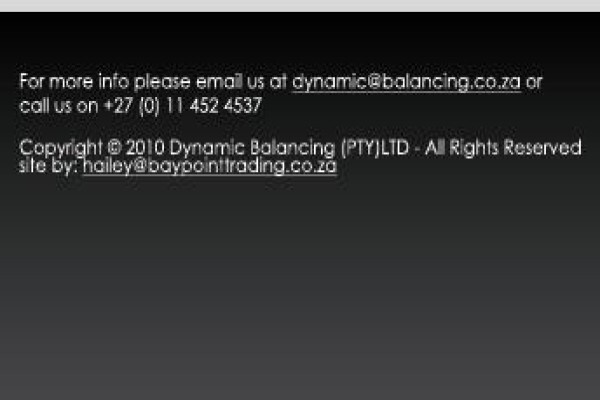 Dynamic Balancing