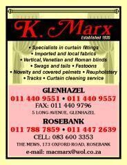 Marx K Curtain Specialists (Pty) Ltd