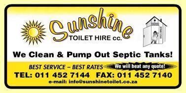 Sunshine Toilet Hire CC