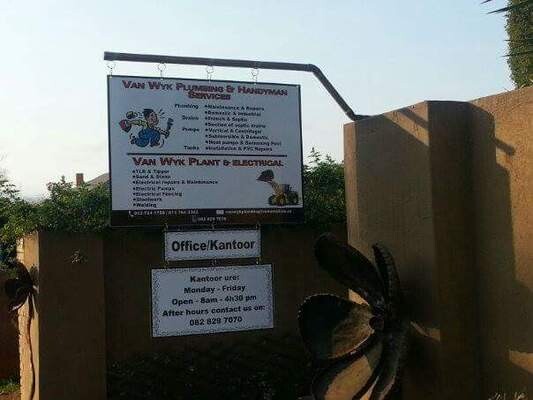Van Wyk Plumbing And Handyman Services Cc