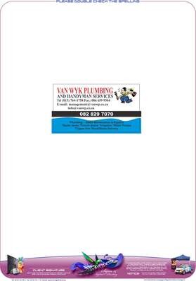 Van Wyk Plumbing And Handyman Services Cc