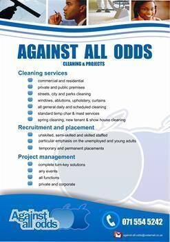 Against All Odds Cleaning And Projects
