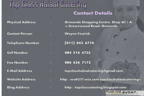 Top Class Halaal Catering