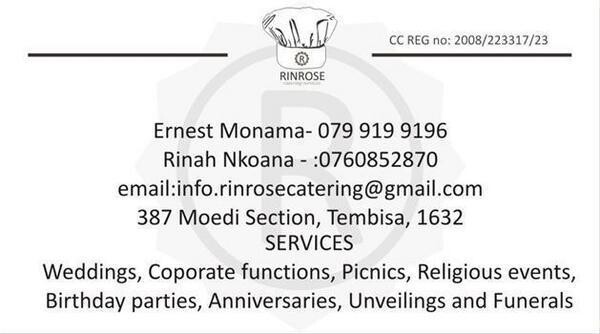 Rinrose Catering Services