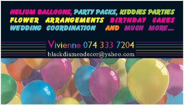 Black Diamond Decor And Flower Hire Cc