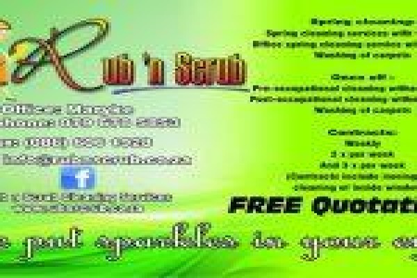 Cleaning Services - Rub 'N Scrub Cleaning Services