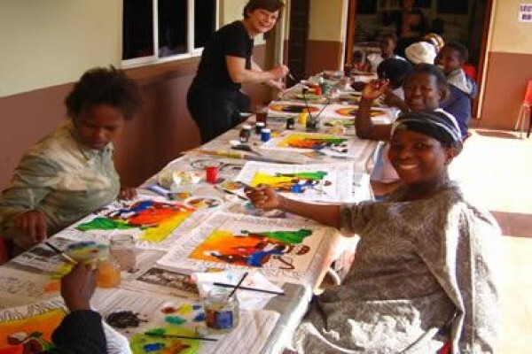 Magic Moments Fabric And Wood Painting