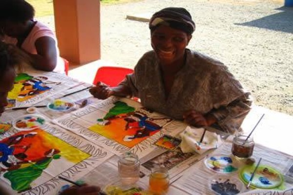 Magic Moments Fabric And Wood Painting