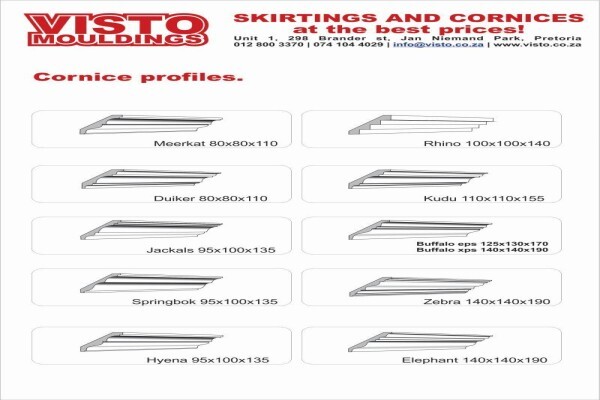 Visto Mouldings Skirtings