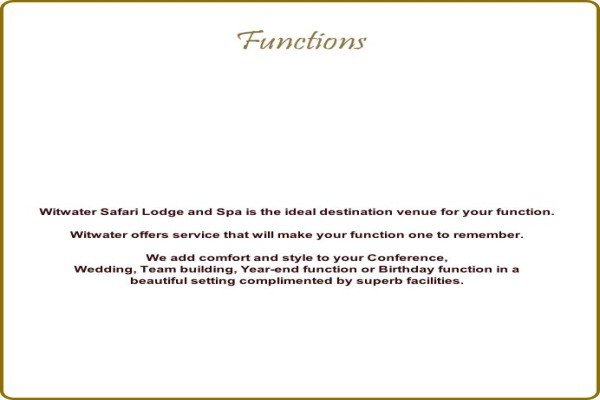 Witwater Lodge And Spa