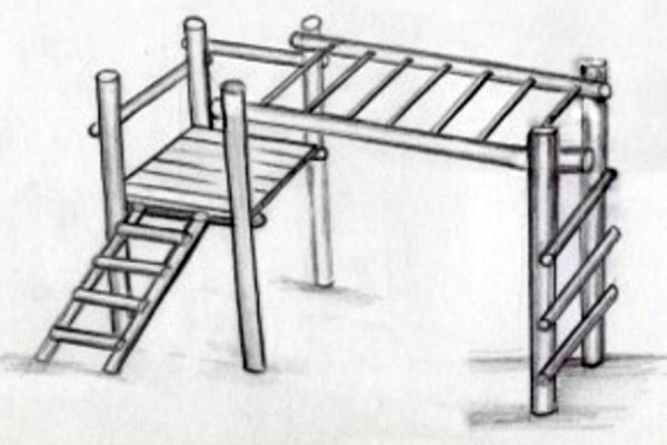 Wooden Jungle Gyms