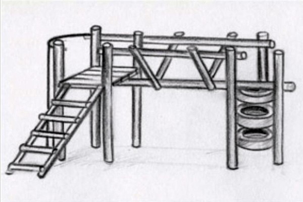 Wooden Jungle Gyms