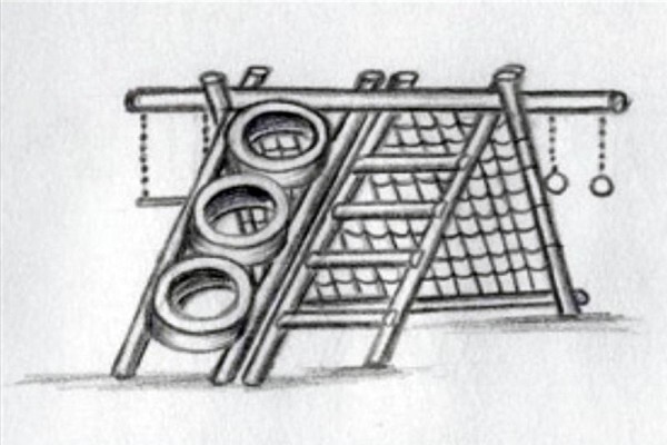 Wooden Jungle Gyms