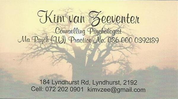Counselling Psychologist Kim Van Zeeventer