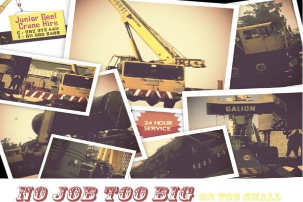 Junior Geel Crane Hire