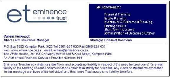 Eminence Trust (Pty) Ltd
